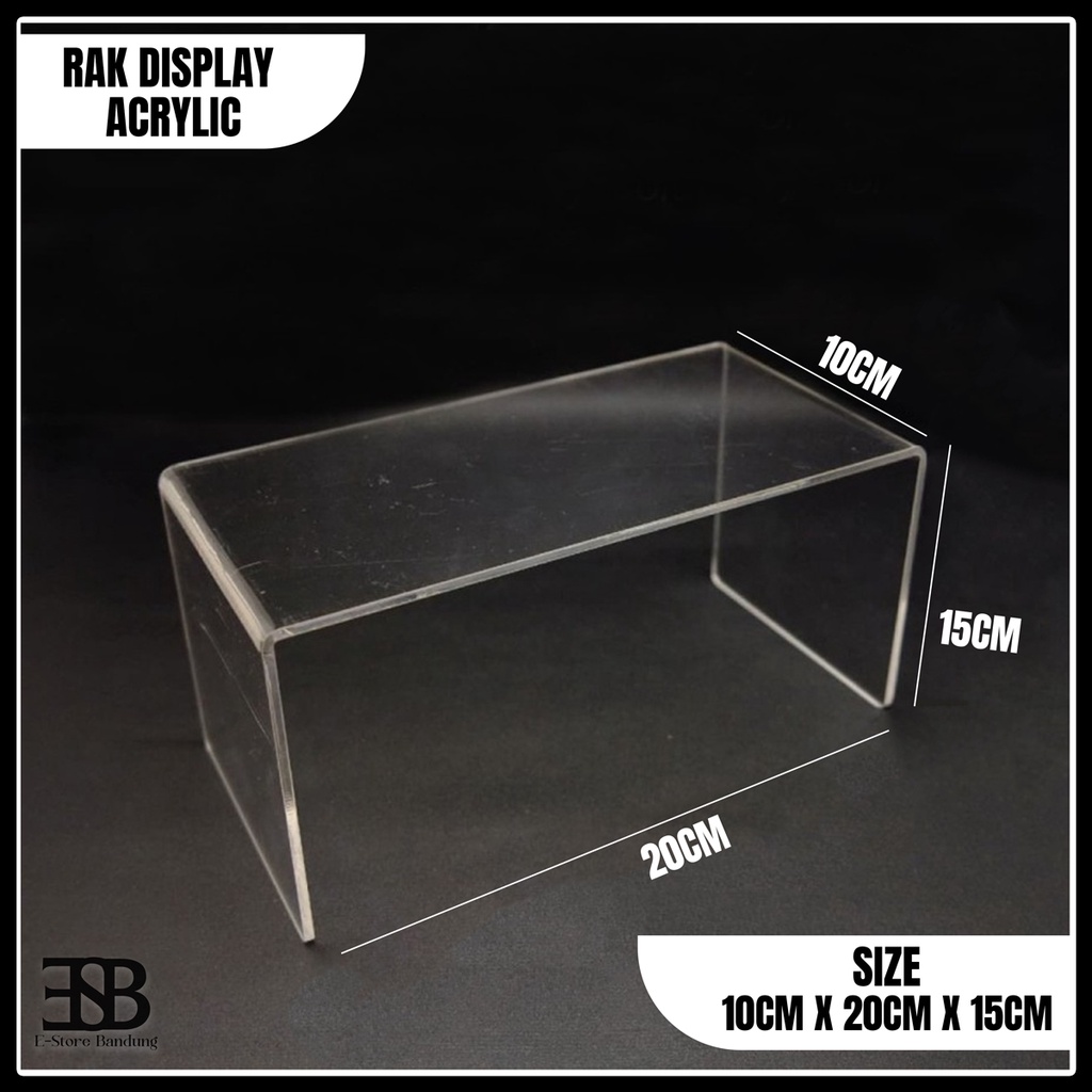 Acrylic Rack Multifungsi 20 x 15 / Tempat Tas / Display Make-up / Stand Miniatur / Rak Etalase