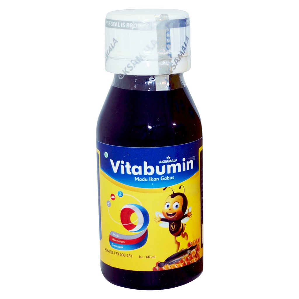 Vitabumin 60ml Madu Ikan Gabus Oleh Aksamala baik untuk Nafsu Makan Anak