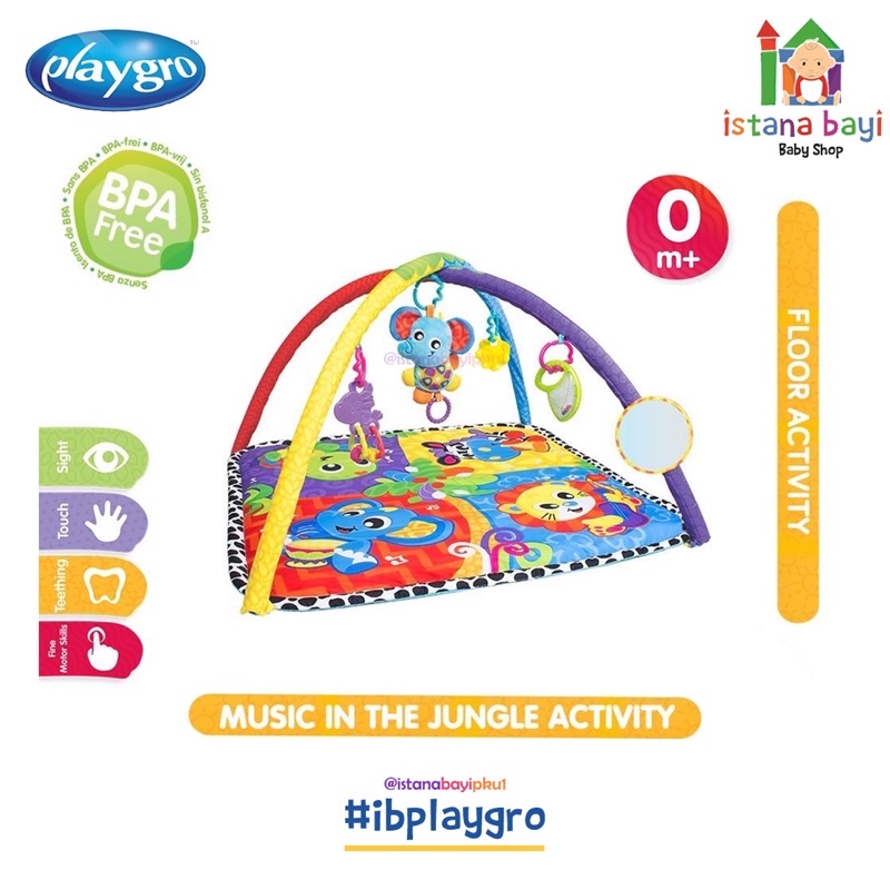 Playgro Music In The Jungle Activity Gym - Mainan Bayi