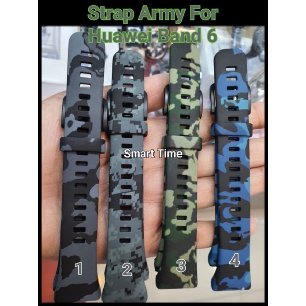 Strap Army Huawei Band 6 / 6 Pro / Honor Band 6 Tali Jam Premium silikon