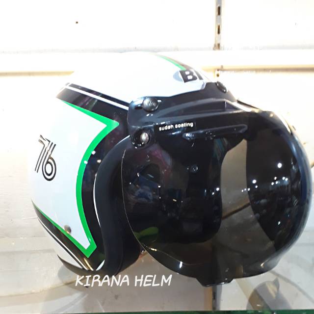 HELM BOGO BIVI SNI - MOTIF 76 PUTIH