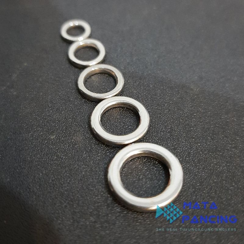 Solid ring stainless untuk assist metal jig