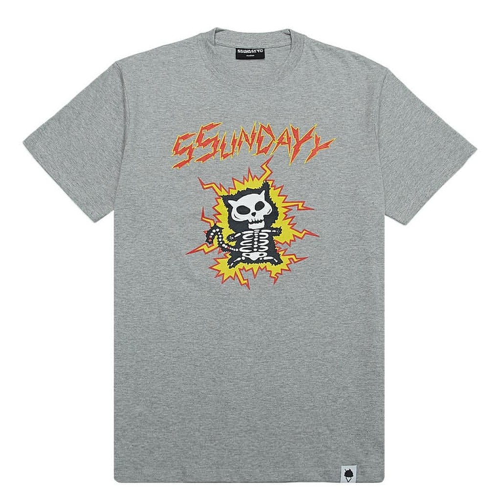 

SundaySundayCo - Kaos Pria - Electric Cat Grey