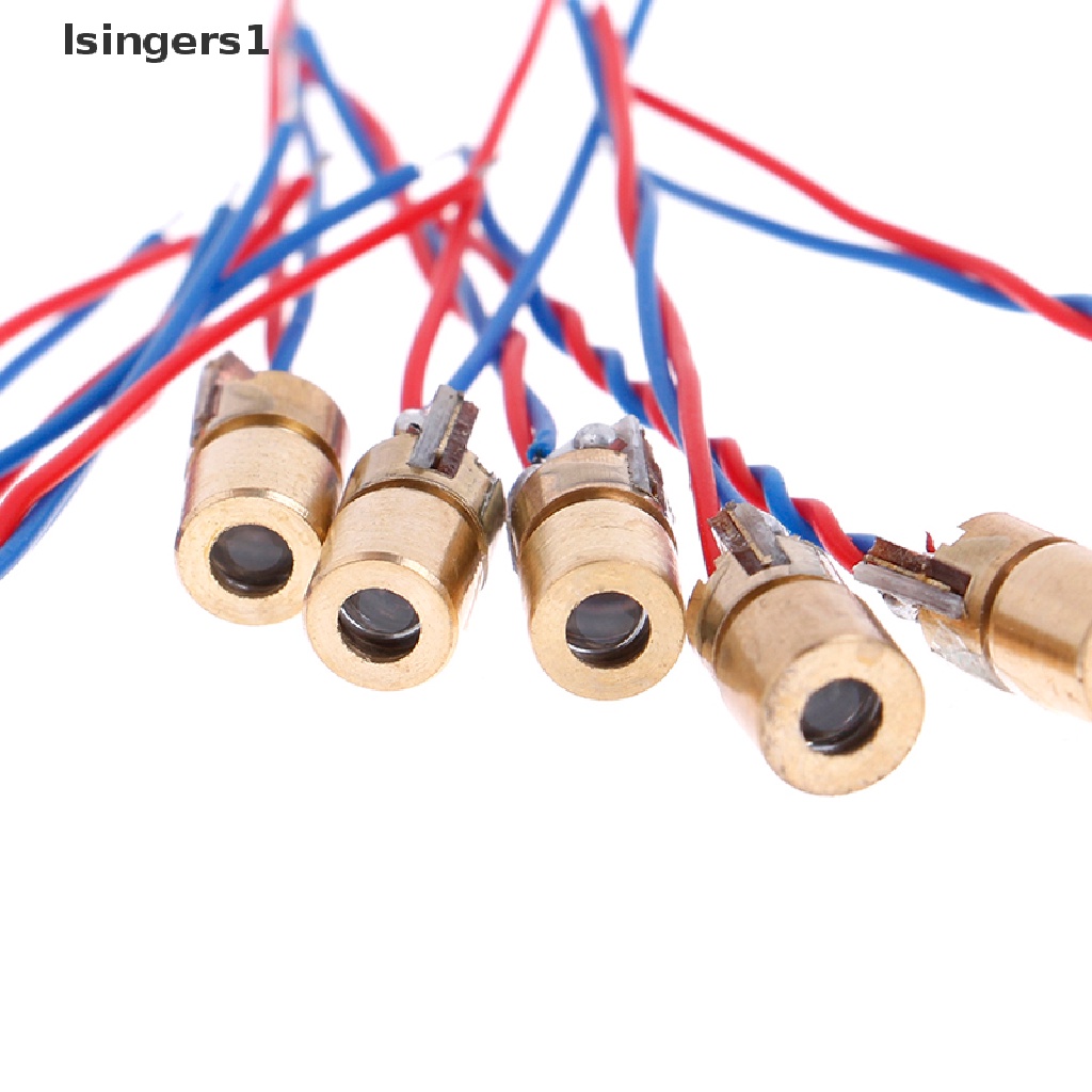 [lsingers1] 10Pcs 650nm 6mm 3V 5mW Mini Laser Dot Diode Module Head WL Red Boutique