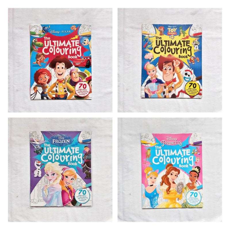 Buku Mewarnai Anak Disney Frozen Toy Story Princess : The Ultimate Colouring Book