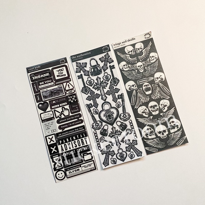 

Gothic series - sticker set / stiker sheet for journaling, polcos, decoration, etc