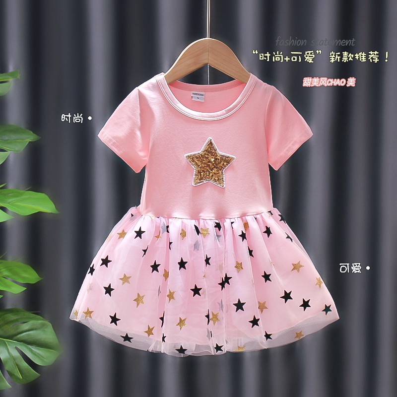 HappyOliver DRESS BLESSING STAR PDK EBV Baju Dress Anak Perempuan Import 1 - 7 Tahun/Baju Dress Anak Perempuan Impor/Dress Bayi Perempuan/Gaun Bayi Perempuan/Dress Pesta/Dress Bayi