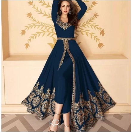 Set Baju Muslimah Wanita Remaja Bordir Mewah Kekinian Edisi Lebaran 2023 Model India Trendy Set Cela