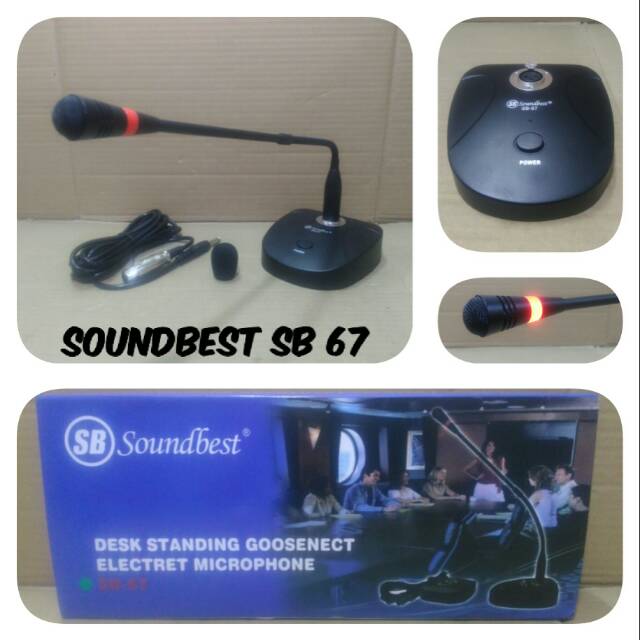 MIC MEJA KABEL SOUNDBEST SB 67 PROFESIONAL MICROPHONE CONFERENCE
