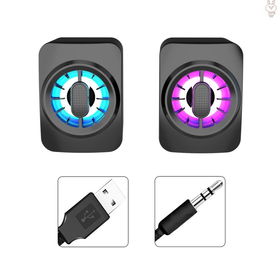 Speaker / Speaker A1 Lampu / Speaker Komputer A1 Portabel RGB