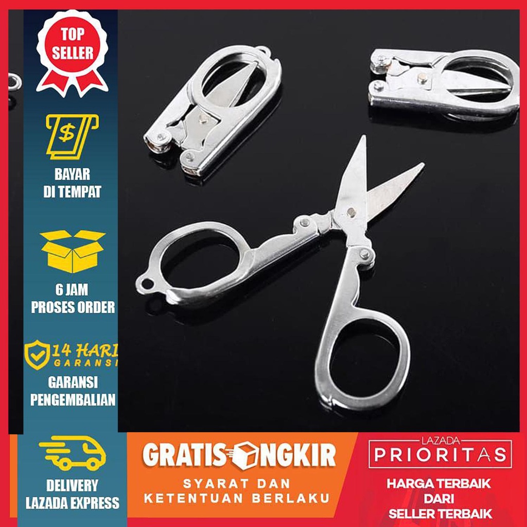 

Gunting Lipat Mini Stainlees Serbaguna Cocok untuk Travel High Quality PS