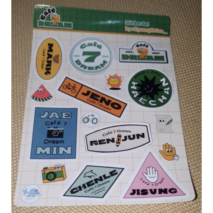 

7 Dream Cafe Stiker NCT❌BACA DESKRIPSI SEBELUM CHECK OUT❌