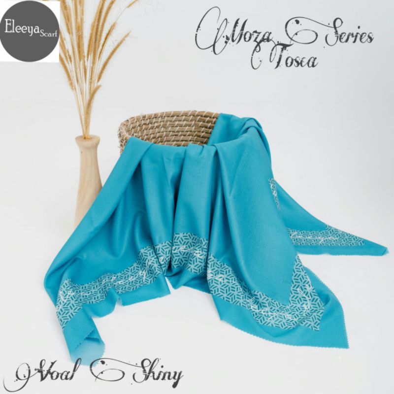 HIJAB SEGIEMPAT MOTIF MOZA SERIES BY ELEEYA SCARF