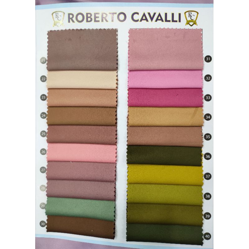 Kain Satin Roberto Cavali  ORI PREMIUM / SATIN ROBERTO CAVALI / Harga Persetengah meter