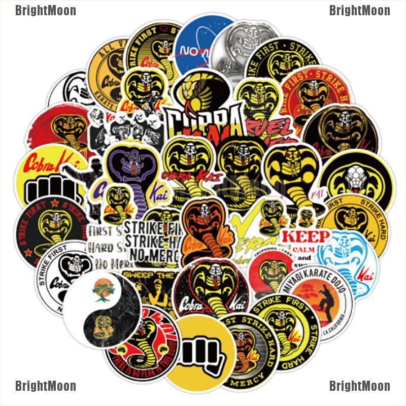 Brightmoon 50pcs Set Stiker Motif Kartun Ular Kobra Tahan Air Untuk Anak Laki Laki Shopee Indonesia