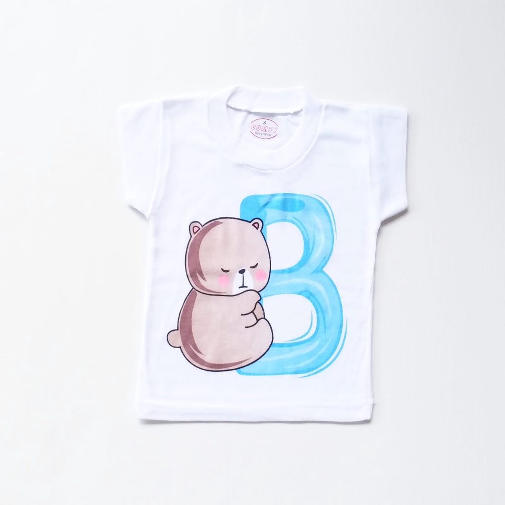 LittleAaron KAOS ONECK MOTIF ANAK kaos dalam oblong anak laki2 dan perempuan newborn-4thn