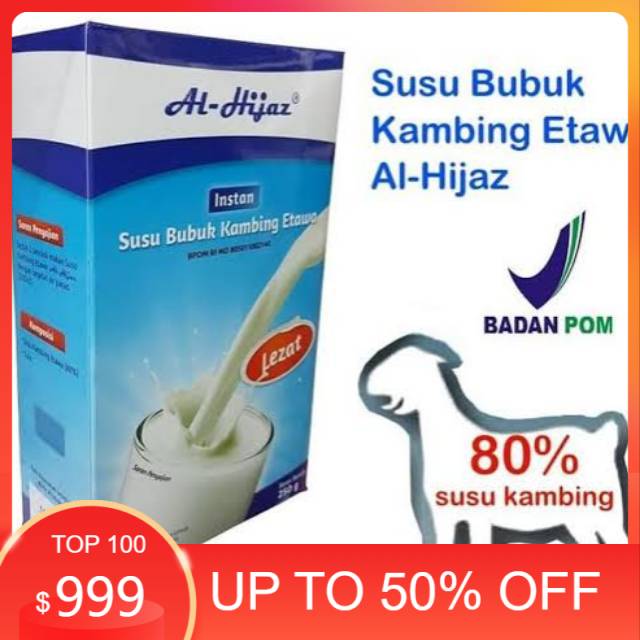 

Paket Susu Bubuk Kambing Etawa Al Hijaz 20 dus