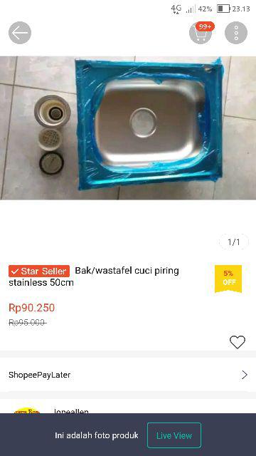 Kaca Cermin Kotak 40cmx60cm