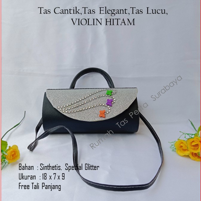 Tas Cantik,Tas Elegant,Tas Lucu,VIOLIN HITAM