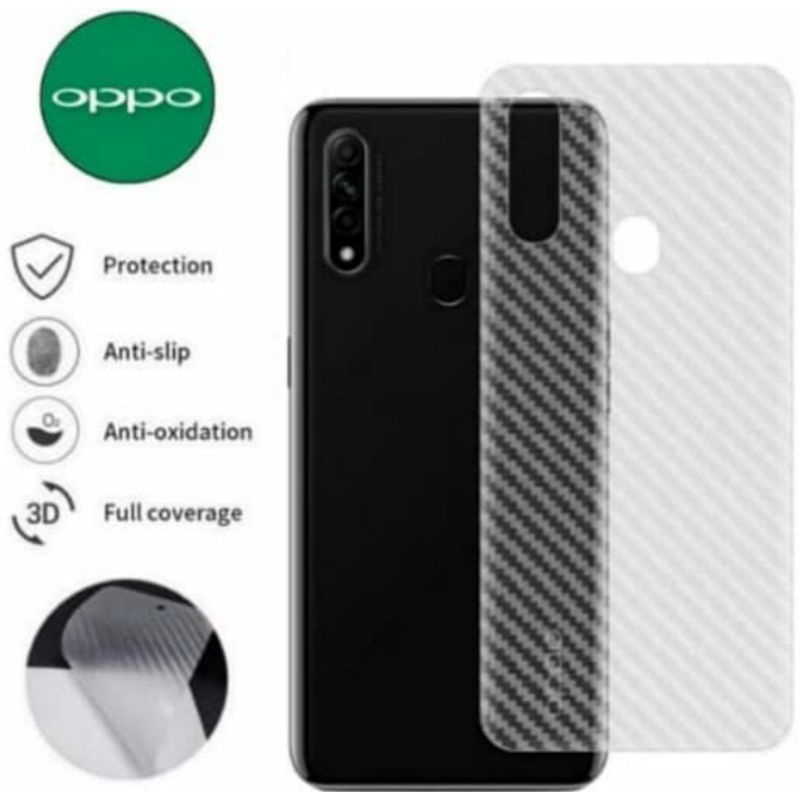 Skin Carbon Vivo V11 Pro Back Screen Anti Gores Belakang