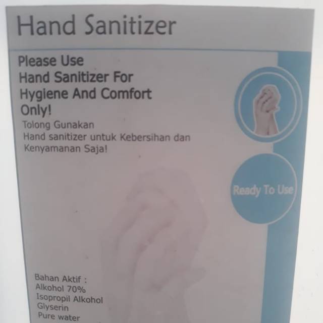 5 Liter cair hand Sanitizer