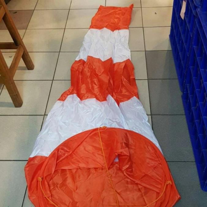 Windsock Orange - Putih Custom