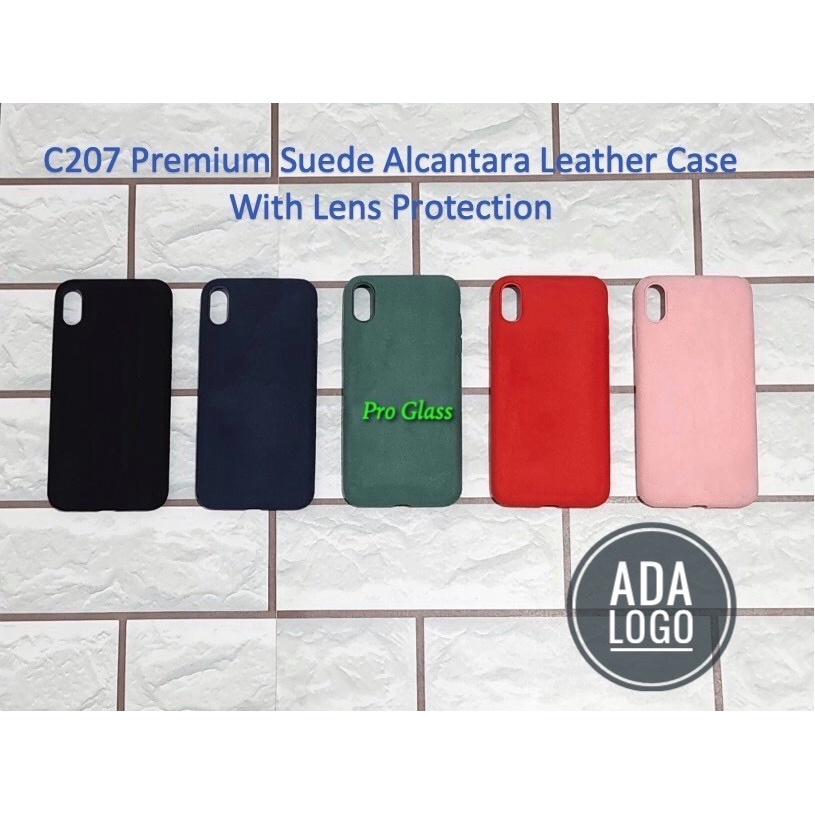 C207 IP X/ XS / XR / XS MAX / 11 / 11 PRO MAX / 12 / 12 MINI / 12 Pro / Max Premium Suede Alcantara Leather Case
