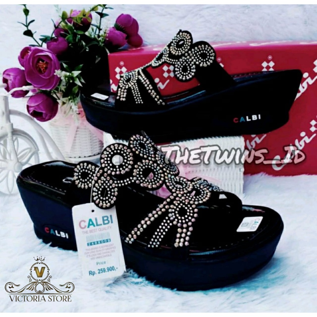 Sepatu Wedges Calbi Wanita Terbaru Ori Sandal Pesta Wanita Terbaru Sandal Wanita Calbi Terbaru Kekinian Sandal wanita terbaru wedges sandal pesta