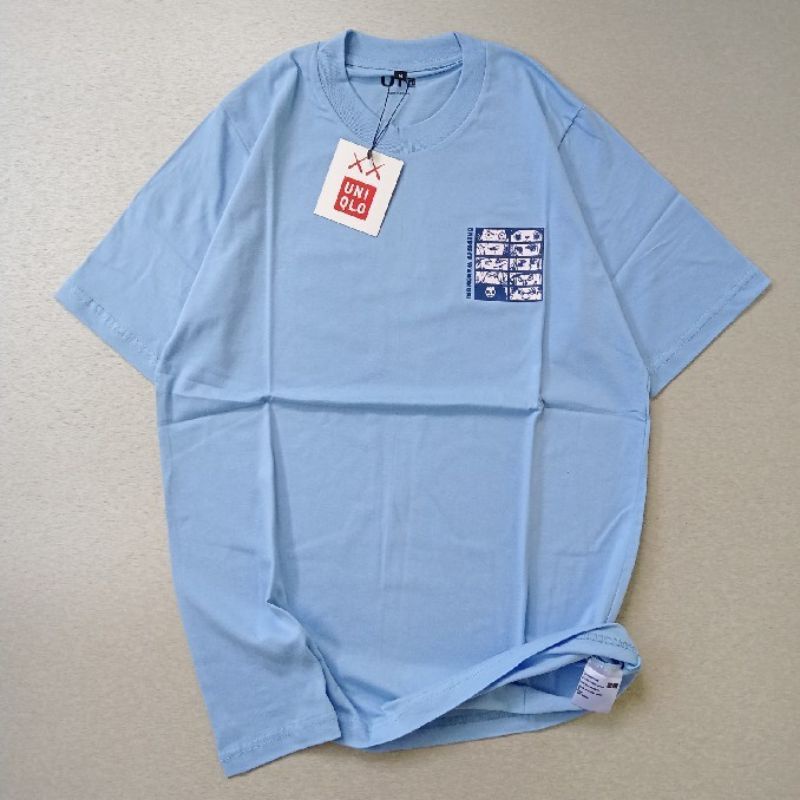 Kaos Uniqlo Pria T Shirt Baju Premium Logo Onepiace Print With Tag-Uniqlo 2