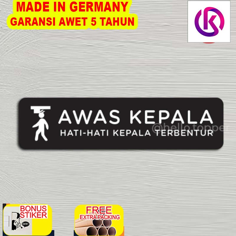 

Grosir Sign Akrilik Awas Kepala Terbentur / Sign Board Printed Akrilik