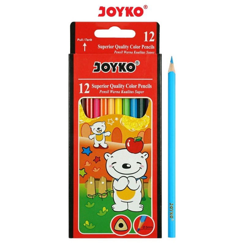

Pensil Warna Joyko 12 Warna Color Pencil Murah