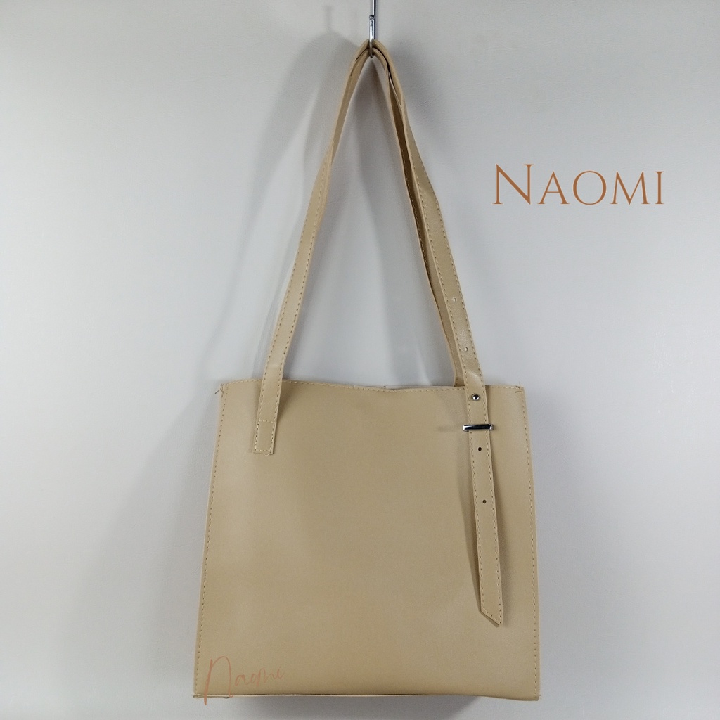 NAOMI - Jolie Shoulder Bag - tas Import - Tas Bahu - Tas Wanita Kulit Sintetis Premium - Fashion Bag - Tas Formal - Tas Kerja Besar - Big size - Daily bag - Tas Harian - Tas Simple Terbaru