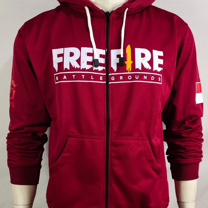 Sweater Hoodie Free fire Dewasa Bahan Fleece