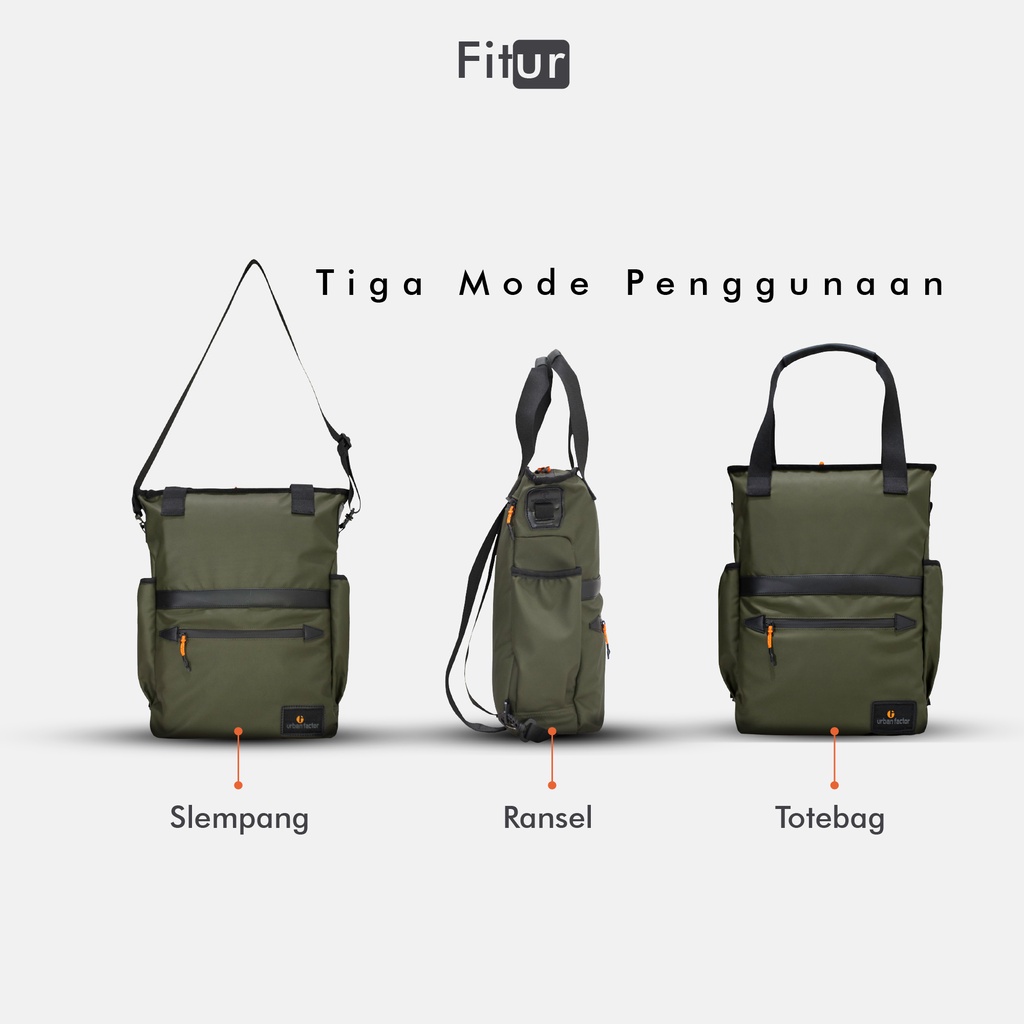 Tote bag ransel Backpack urban factor - Firm | Tas laptop Pria Kasual