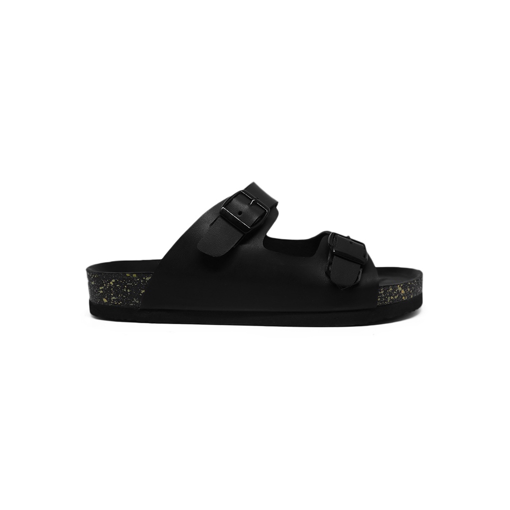 WTR CROW Sandal Slide Pria Unisex BERLIN BAN 2 FULL BLACK