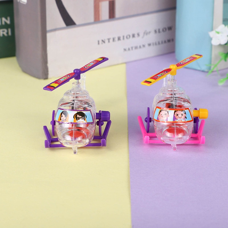 Mary Helicopter Mainan Angin Pesawat Mainan Jarum Jam Plane Figurine Untuk Balita Anak