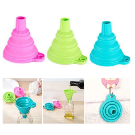 Corong Silikon Lipat COLLAPSIBLE MINI FUNNEL Corong Minyak / Air / Sabun