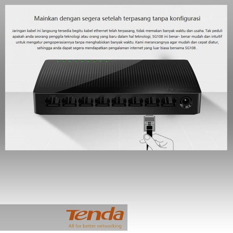 Tenda SG108 8Port Gigabit Desktop Switch