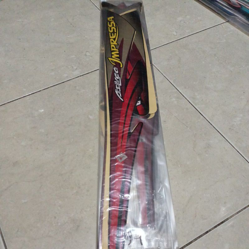 striping stiker les body impressa 1998 merah