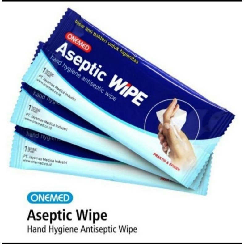 tisu basah antiseptic onemed aseptic wipe