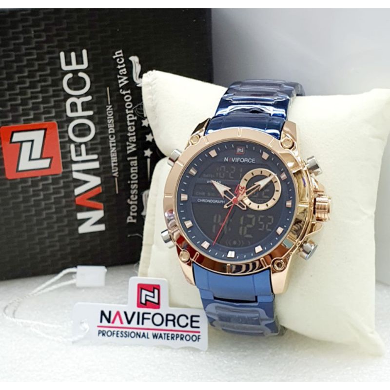 JAM TANGAN NAVIFORCE 9163 DUALTIME ORIGINAL