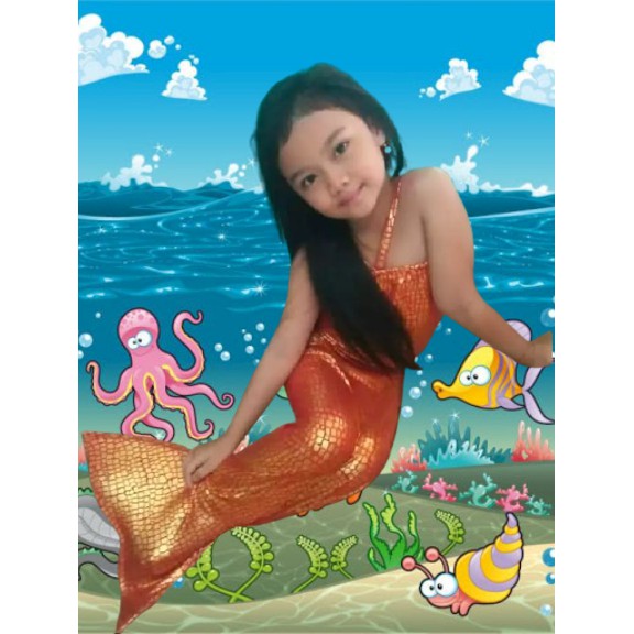 BAJU DUYUNG ANAK / BAJU MERMAID / KOSTUM PUTRI DUYUNG