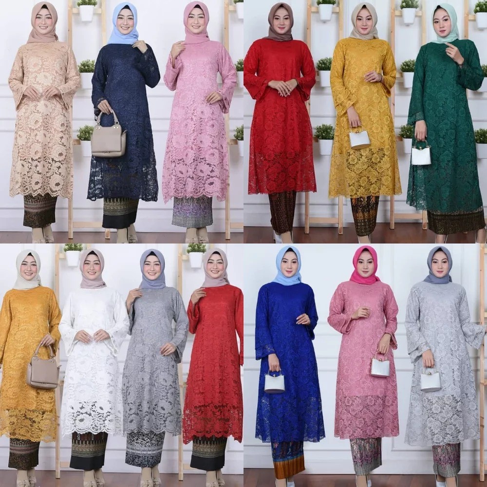 Atasan Kebaya Tunik Longcape Aneka Pilihan Warna