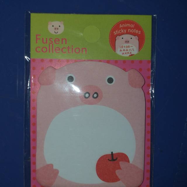 

Stickynote pig warna pink. Unyu2