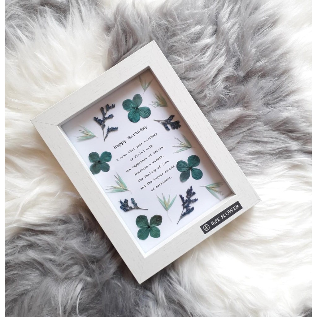 Spring Flower Frame 5r Pressed Flowerframe Bunga Bingkai