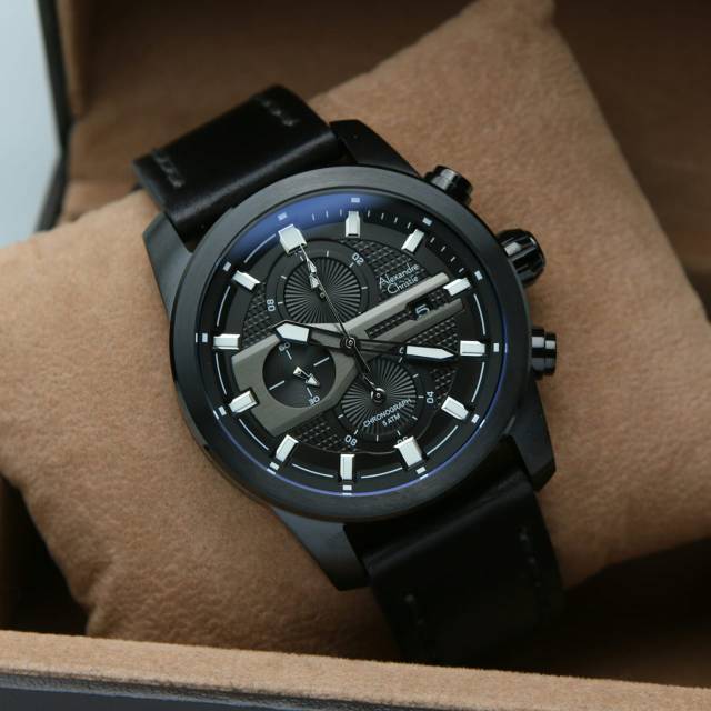 JAM TANGAN PRIA ALEXANDRE CHRISTIE AC 6270 FULL BLACK ORIGINAL GARANSI RESMI 1 TAHUN