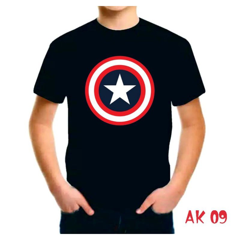 Kaos anak captain america superhero