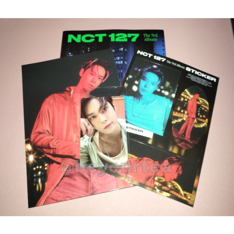 [FULLSET JUAL MURAH] Album NCT127 Sticker Seoul City ver. Doyoung Set, PC Postcard Sticker doyoung