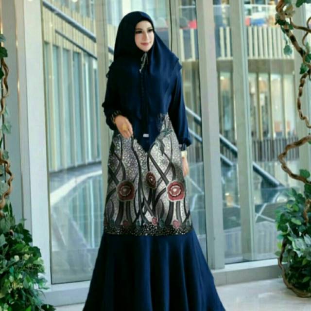 Terbaru gamis set hijab asli bagus model terbaru terupdate terlaris termurah SCDD