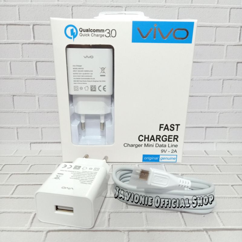 CHARGER CASAN CAS VIVO V5+ V5S V5 LITE PLUS 18W ORIGINAL MICRO USB FAST CHARGING